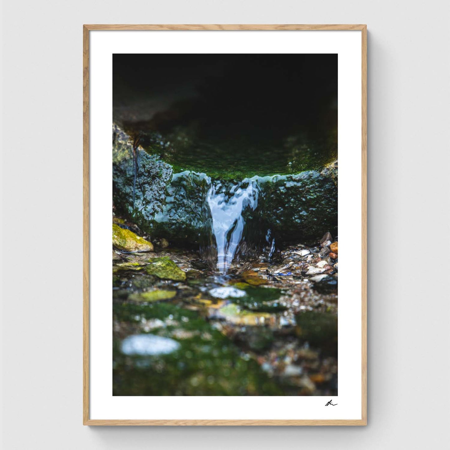 Running water from pipe