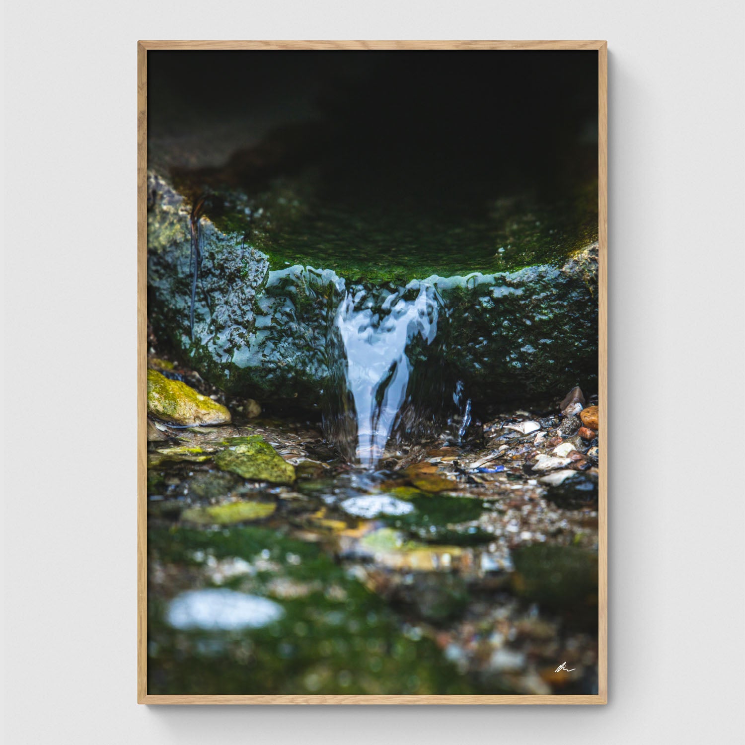 Natur plakater - Rindende vand rør - Plakat med efteråret i – By Boel