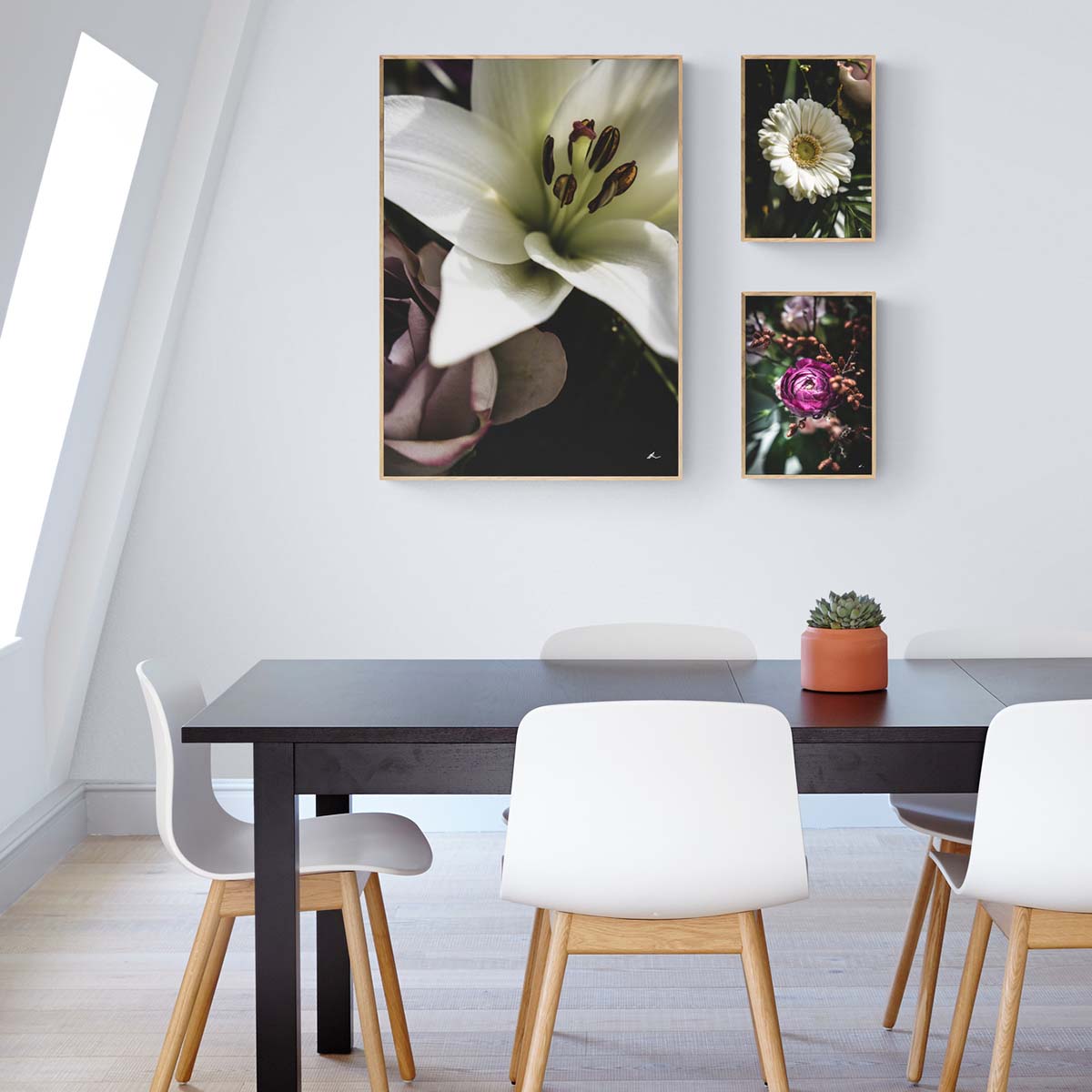 Plakat inspiration - Blomster motiver i hjemmet - By Boel