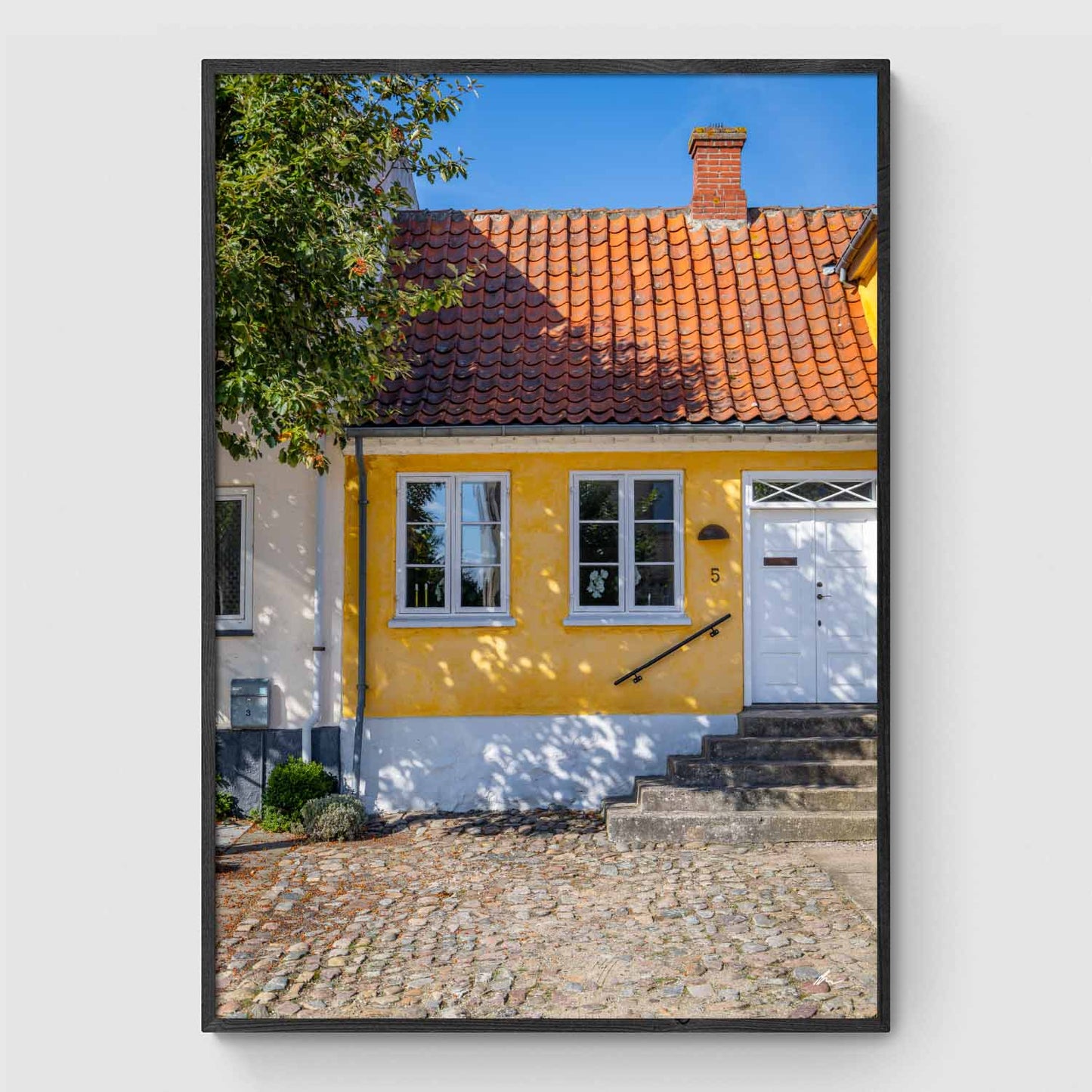 Gult hus på Præstø Torv