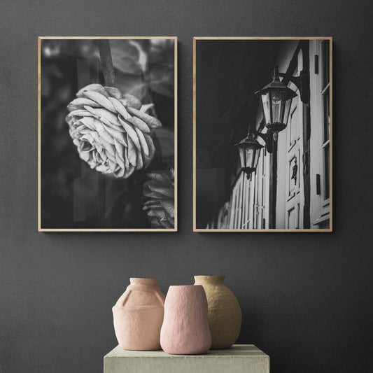Plakatsæt: Sort/hvid duo